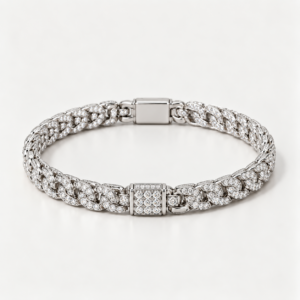 Silver Pavéset Neckloce